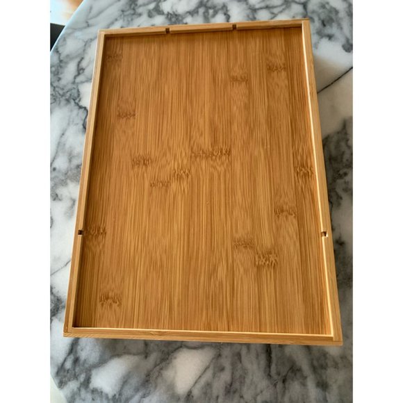 Bamboo Four Compartment Cutlery Tray - Picture 3 of 3